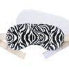 FOMI Hot Eye Mask | Clay Bead Filling, Lavender Scented, Zebra Design - Soothing Moist Heat - FoMI Care