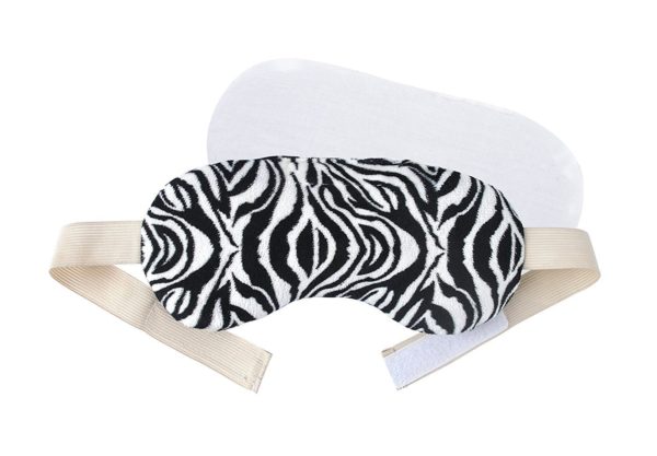 FOMI Hot Eye Mask | Clay Bead Filling, Lavender Scented, Zebra Design - Soothing Moist Heat - FoMI Care