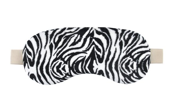 FOMI Hot Eye Mask | Clay Bead Filling, Lavender Scented, Zebra Design - Soothing Moist Heat - FoMI Care