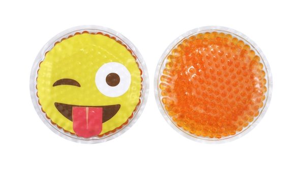 FOMI Hot Cold Kids Emoji Boo Boo Ice Packs | 4 Pack, Orange Scented - FoMI Care