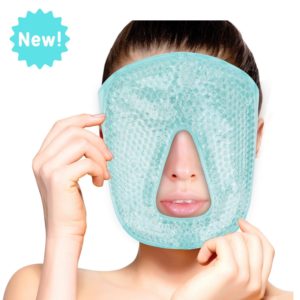 FOMI Hot Cold Gel Bead Full Facial Eye Mask | Blackout Mask - FoMI Care