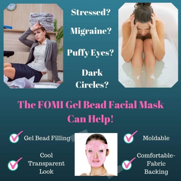 FOMI Hot Cold Gel Bead Full Facial Mask - FoMI Care