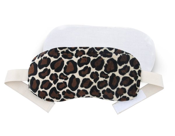 FOMI Hot Eye Mask | Clay Bead Filling, Lavender Scented, Leopard Design - Soothing Moist Heat - FoMI Care