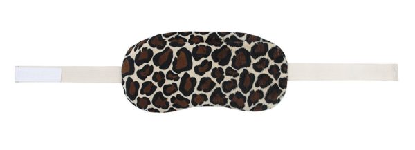 FOMI Hot Eye Mask | Clay Bead Filling, Lavender Scented, Leopard Design - Soothing Moist Heat - FoMI Care