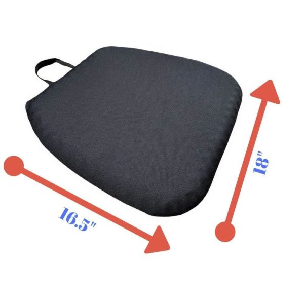 FOMI Thick Premium All Gel Orthopedic Seat Cushion | (16.5 x 18) | Large  Comfortable Pad for Car, Office Chair, Wheelchair, or Home | Pressure Sore