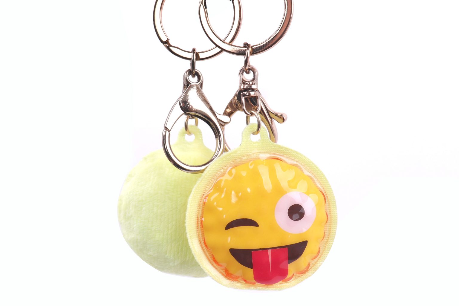 Emoji Keychain 2 Pack FOMI Care We Bring Relief Naturally