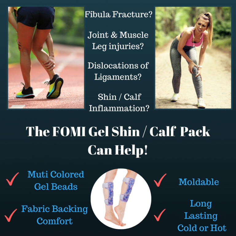 Shin and Calf Hot Cold Packs 2 Pack 11' x 7" FOMI Care We Bring