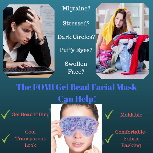 Cold Gel Bead Eye Mask Purple FOMI Care We Bring Relief Naturally