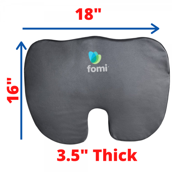 Extra Thick Coccyx Cushion  Water Resistant Cover - Incontinence